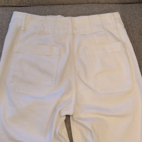 Maeve The Colette Women's White Wide-Leg Pants 28 - Picture 6 of 11